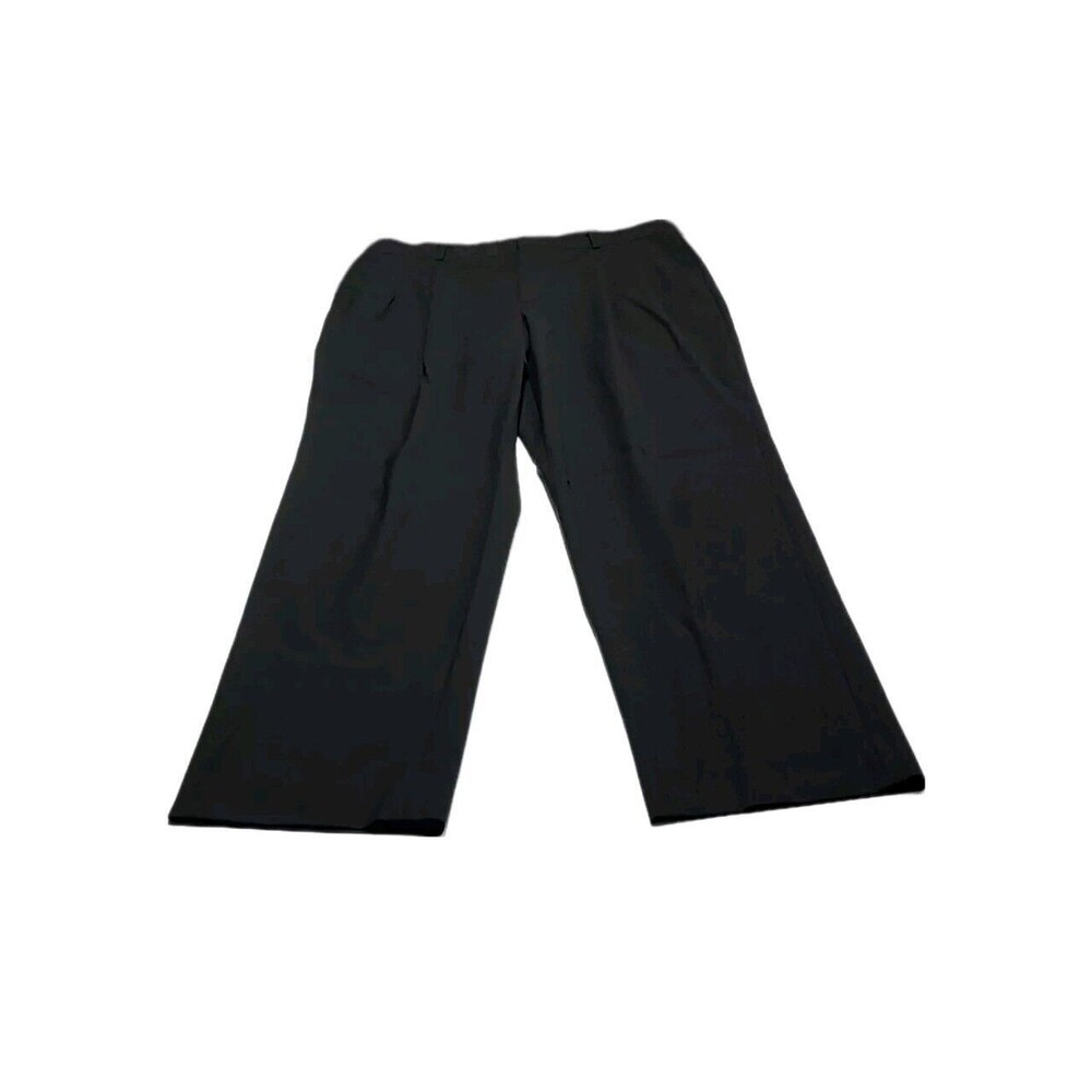 Cintas Mens Executive Pleated 34 x 32 Pants BLACK Wool Blend RGUC Fourmy Work